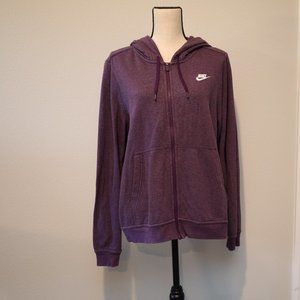 Purple Nike Zip Hoodie